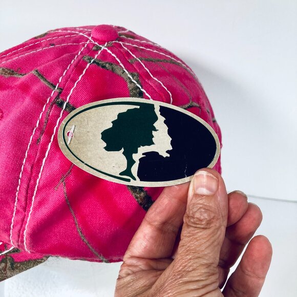 Mossy Oak Women's Pink Camo Baseball Cap Hat, Adjustable Back Strap, New w Tags - Picture 5 of 7